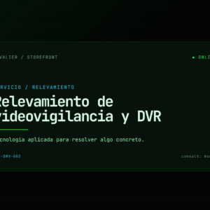 Relevamiento de videovigilancia y DVR