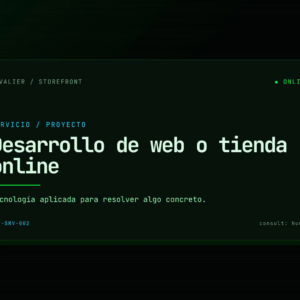 Desarrollo de web o tienda online